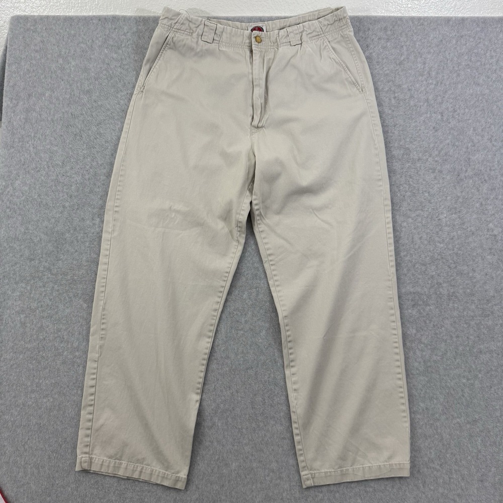 SCOTTeVEST Pants Men Fits 36x30 Beige Chino Hidden‎ Cargo Tec Magnetic Pockets